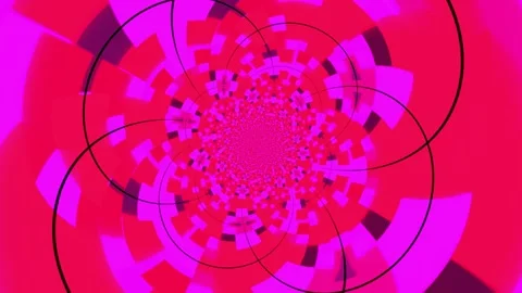 Colorful abstract animation background featuring a hypnotic rotating pattern Stock Footage 320144092