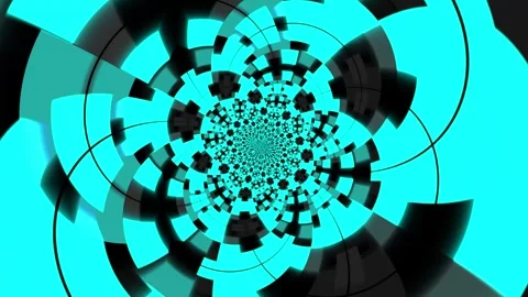 Colorful abstract animation background featuring a hypnotic rotating pattern Stock Footage 320144103