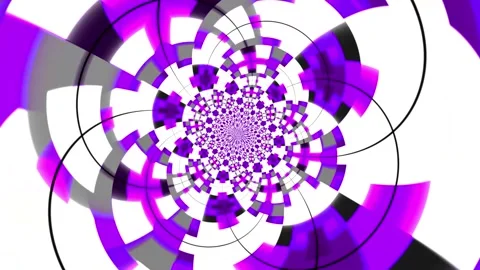 Colorful abstract animation background featuring a hypnotic rotating pattern Stock Footage 320144116