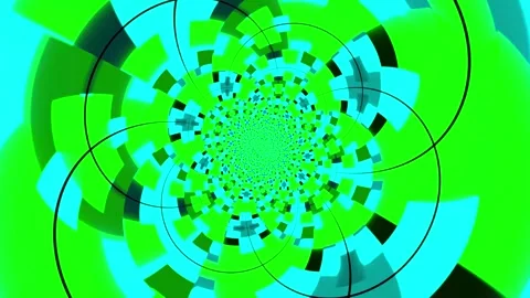 Colorful abstract animation background featuring a hypnotic rotating pattern Stock Footage 320144128