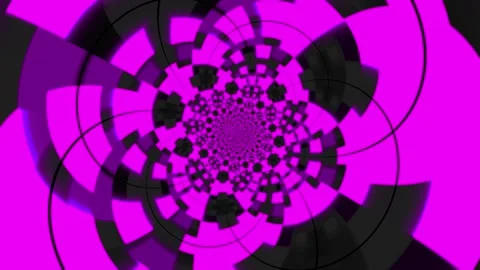 Colorful abstract animation background featuring a hypnotic rotating pattern Stock Footage 320144147