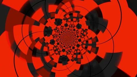 Colorful abstract animation background featuring a hypnotic rotating pattern Stock Footage 320144151