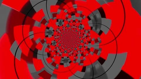 Colorful abstract animation background featuring a hypnotic rotating pattern Stock Footage 320144182