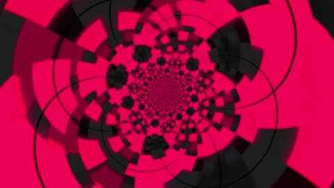 Colorful abstract animation background featuring a hypnotic rotating pattern Stock Footage 320144183