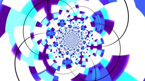 Colorful abstract animation background featuring a hypnotic rotating pattern Stock Footage 320144216