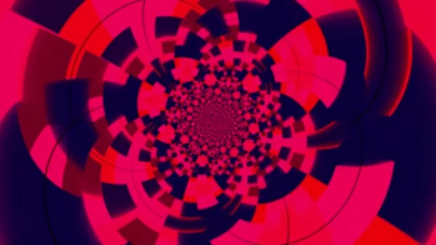 Colorful abstract animation background featuring a hypnotic rotating pattern Stock Footage 320144228