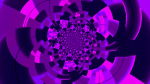 Colorful abstract animation background featuring a hypnotic rotating pattern Stock Footage 320144237