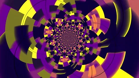 Colorful abstract animation background featuring a hypnotic rotating pattern Stock Footage 320144241