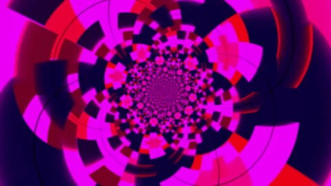 Colorful abstract animation background featuring a hypnotic rotating pattern Stock Footage 320144242