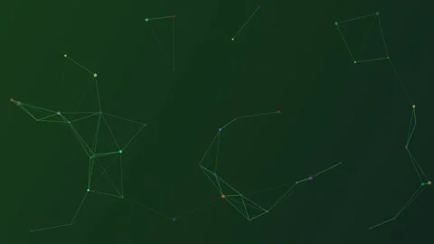 Colorful abstract animation of connecting dots and lines Stock Footage 342391493