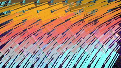 Colorful Abstract Artistic Texture With Intersecting Geometric Shapes Pattern Stock Footage 307920159