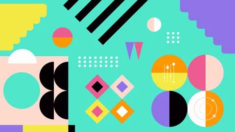 Colorful Abstract Artwork Background Illustrazione stock