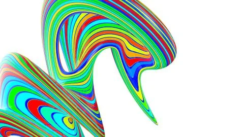 Colorful abstract background. 3D render Stock Illustration