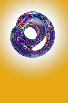 Colorful abstract background. 3D render Illustrazione stock