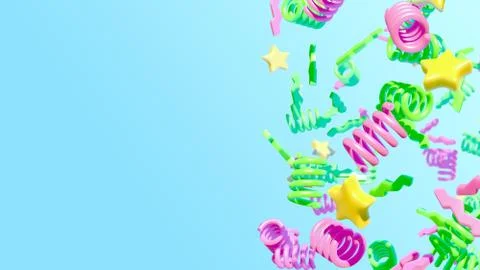 Colorful abstract background. 3D render Stock Illustration