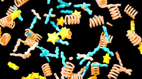 Colorful abstract background. 3D render Stock Illustration