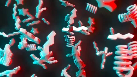 Colorful abstract background. 3D render Stock Illustration