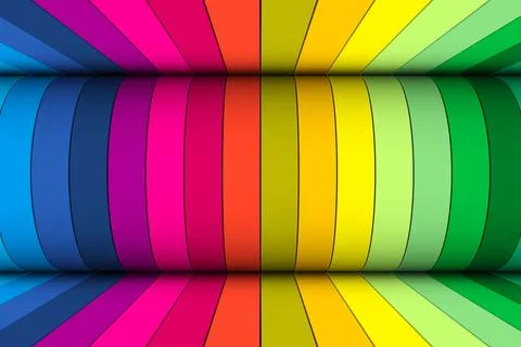 Colorful abstract background 3D render illustration Stock Illustration