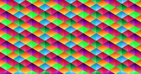 Colorful abstract background. 3D vector triangle pattern geometry. Illustrazione stock