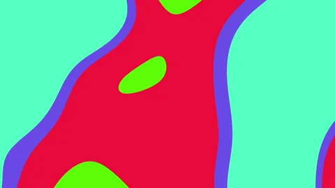 Colorful Abstract Background Animation Loop - Modern Design. Stock Footage 325020125