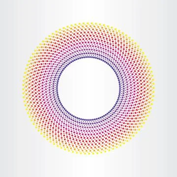 Colorful abstract background with circles Stock-Illustration