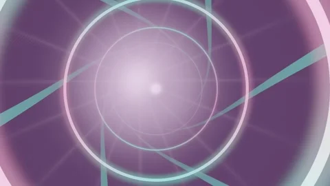 Colorful abstract background with circular patterns and lines Stock Footage 337387801