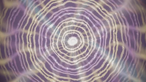Colorful abstract background with concentric ripples and lines Stock Footage 337384884