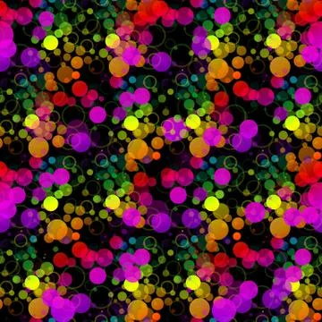 Colorful abstract background is created from simple circles. Simple elements Stock Illustration