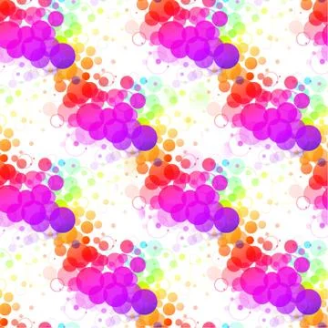 Colorful abstract background is created from simple circles. Simple elements Stock Illustration