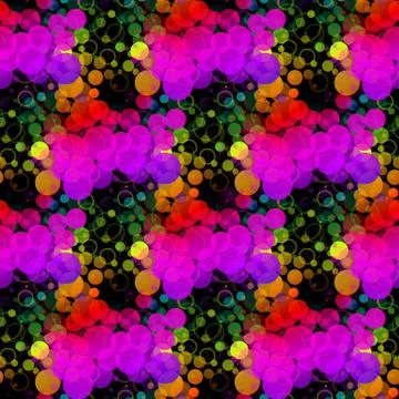 Colorful abstract background is created from simple circles. Simple elements Stock Illustration