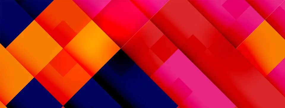 A colorful abstract background with a diagonal pattern of squares Illustrazione stock