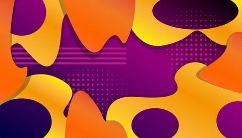 Colorful abstract background with different geometric patterns Stock Illustration