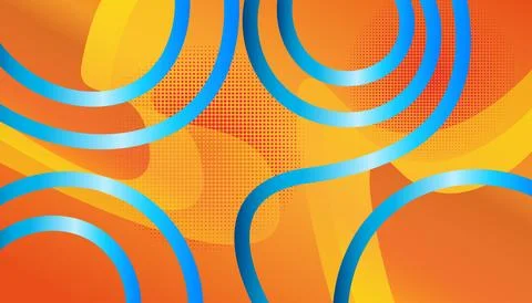 Colorful abstract background with different geometric patterns Stock Illustration