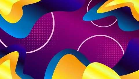 Colorful abstract background with different geometric patterns Stock Illustration