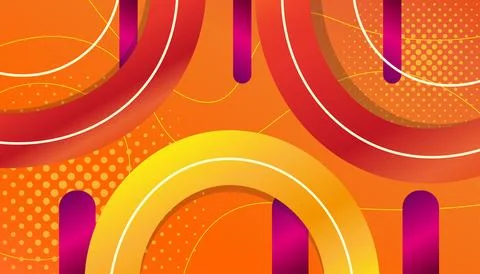 Colorful abstract background with different geometric patterns Stock Illustration
