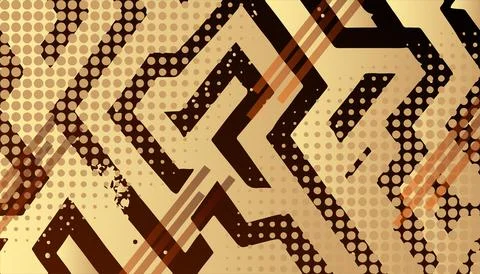 Colorful abstract background with different geometric patterns Stock Illustration