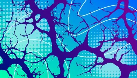 Colorful abstract background with different geometric patterns Stock Illustration