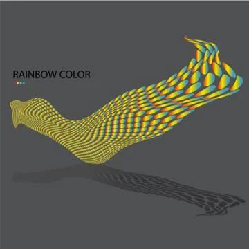 Colorful abstract background with a dynamic waves Illustrazione stock