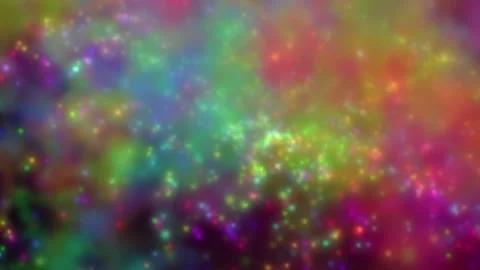 Colorful Abstract Background Featuring Glowing Stars and Blurred Gradient Design Stock Footage 304458643