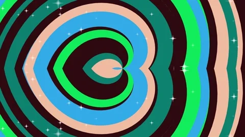 A colorful abstract background featuring motion, swirling concentric circle.. Stock Footage 328640065