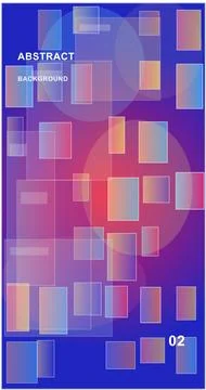 Colorful abstract background featuring translucent geometric shapes in vari.. 스톡 일러스트