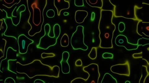 Colorful abstract background with flowing lines and shapes Stock Footage 338098688