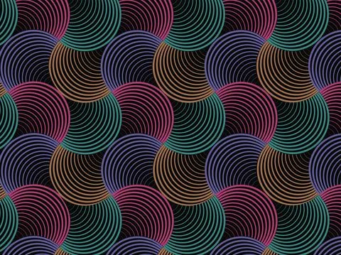 Colorful abstract background. Fun pattern composed of colorful ellipses. Suit Illustrazione stock