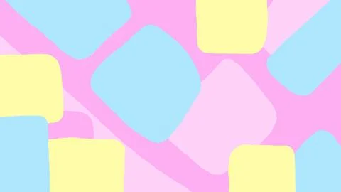 Colorful abstract background of geometric rounded shapes with dashes. Vector Stock Illustration