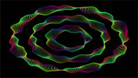 Colorful Abstract Background with Glowing Lines and Motion Stock Footage 296863762