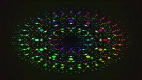 Colorful Abstract Background with Glowing Lines and Motion Stock Footage 296863807