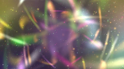 Colorful Abstract Background With Glowing Particles and Blurred Lights Видео 310164582