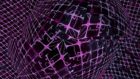 Colorful abstract background with grid pattern and 3D Stock Footage 340019863