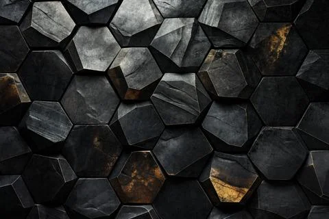 Colorful abstract background with hexagon pattern. Stock Photos