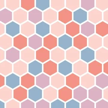 Colorful abstract background with hexagons Stock Illustration